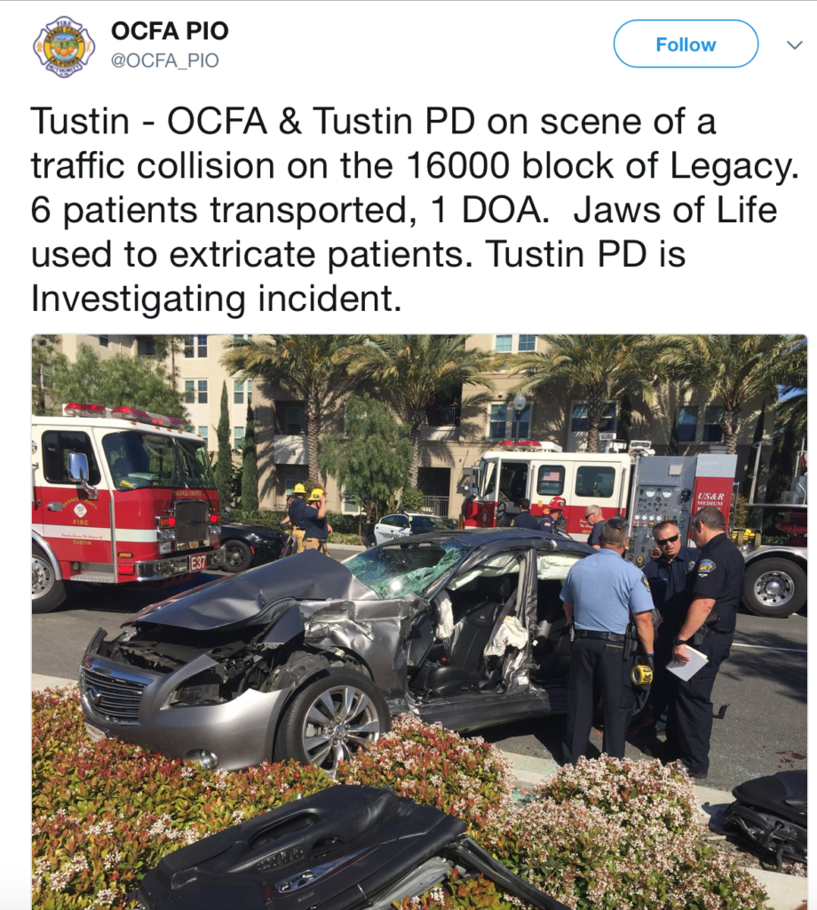 Tustin Car Accident